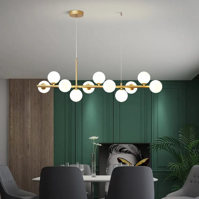 Lampe Suspendue Cuisine Luxe – 7 / 9 / 11 LED, Design Élégant & Premium