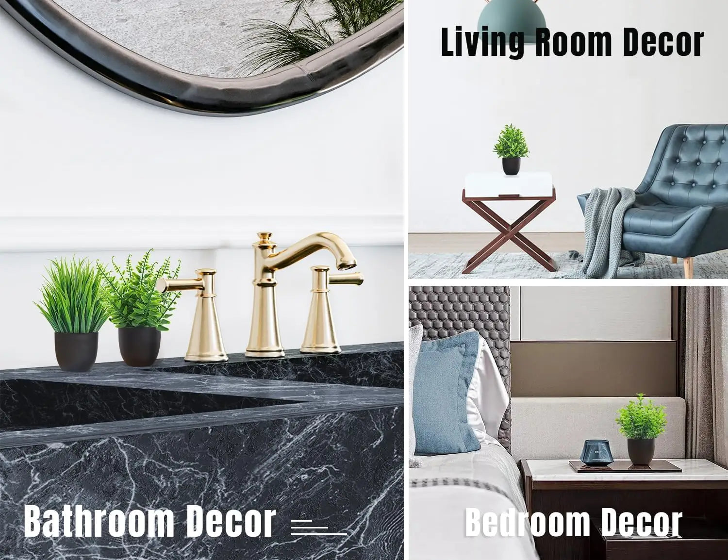 Lot de 4 Petits Pots Modernes – Décoration de Bureau Élégante