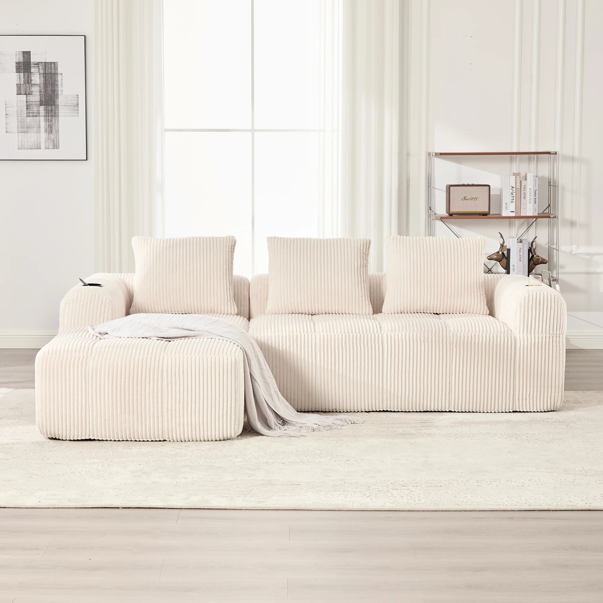 Canapé Luxe Contemporain – Élégance & Confort Premium