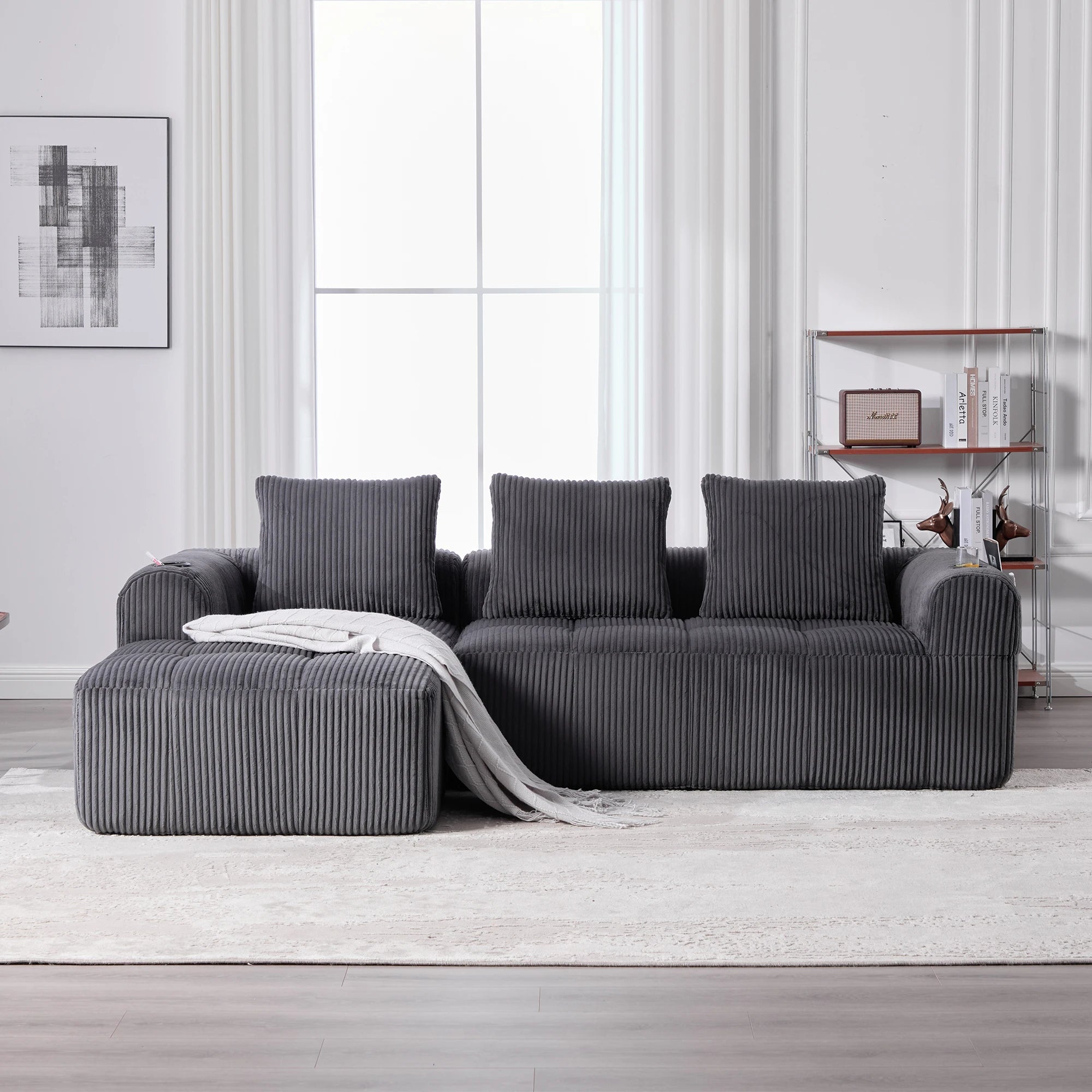 Canapé Luxe Contemporain – Élégance & Confort Premium