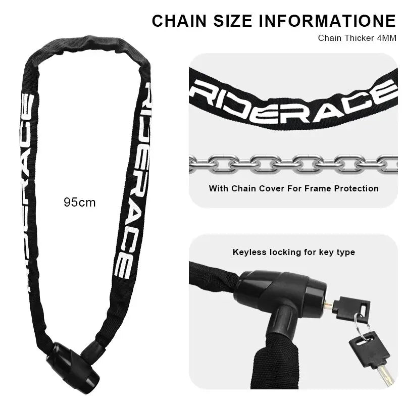 RIDERACE Antivol VTT ForestGrip – Sécurité Maximale